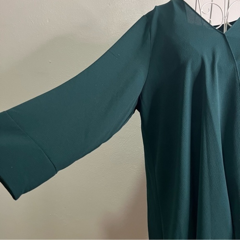 New Directions deep teal blouse, Size L. Like new. - Picture 2 of 7